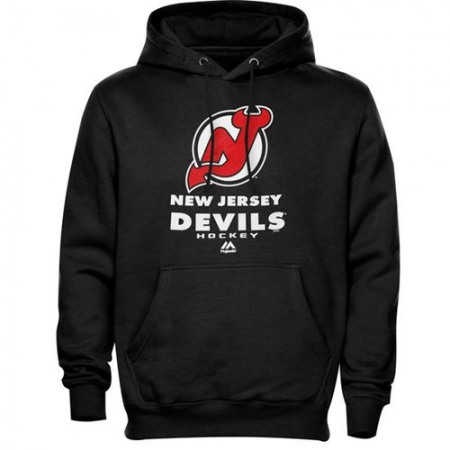 New Jersey Devils Majestic Critical Victory VIII Fleece Hoodie Black