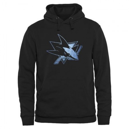 San Jose Sharks Rinkside Pond Hockey Pullover Hoodie Black