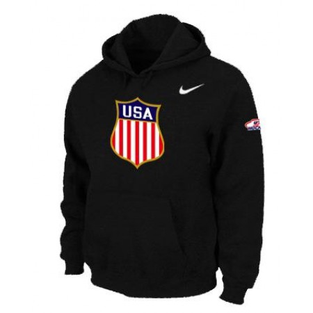 Team USA Hockey Winter Olympics KO Pullover Performance NHL Hoodie Black