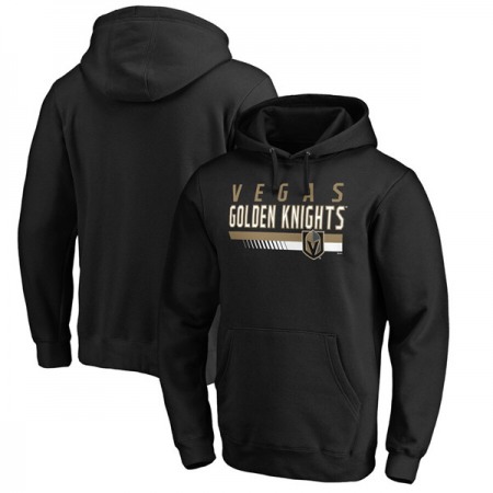 Men's Vegas Golden Knights Black Staggered Stripe Pullover Hoodie