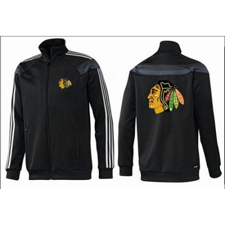 NHL Chicago Blackhawks Zip Jackets Black-2