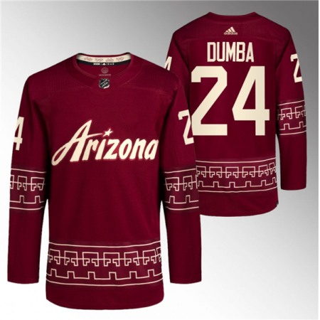 Men's Arizona Coyotes #24 Matt Dumba Garnet Alternate Pro Jersey