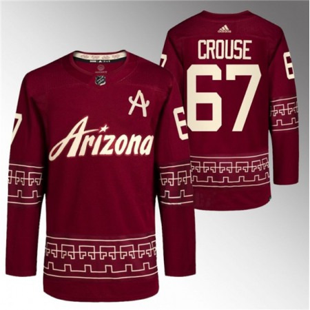 Men's Arizona Coyotes #67 Lawson Crouse Garnet Alternate Pro Jersey