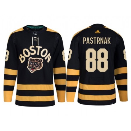 Men's Boston Bruins #88 David Pastrnak Black Classic Primegreen Stitched Jersey