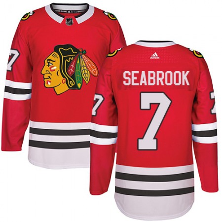 Men's Adidas Chicago Blackhawks #7 Brent Seabrook Red Stitched NHL Jersey