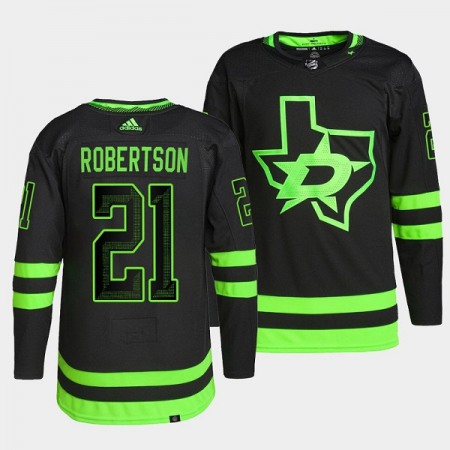 Men's Dallas Stars #21 Jason Robertson Black 2020/21 Alternate Premier Breakaway Stitched Jersey