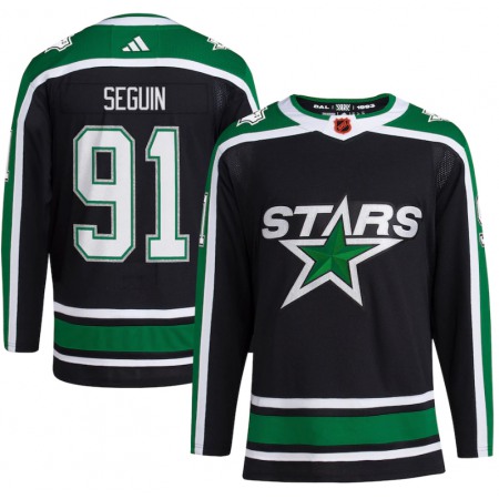 Men's Dallas Stars #91 Tyler Seguin Black 2022-23 Reverse Retro Stitched Jersey