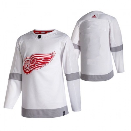 Men's Detroit Red Wings White 2020-21 Reverse Retro Stitched Jersey