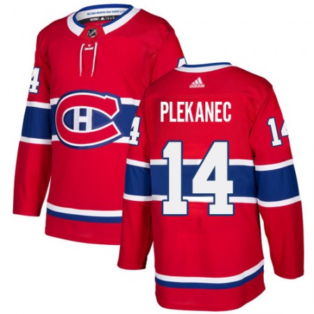 Men's Adidas Montreal Canadiens #14 Tomas Plekanec Red Stitched NHL Jersey