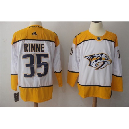 Men's Adidas Nashville Predators #35 Pekka Rinne White Stitched NHL Jersey