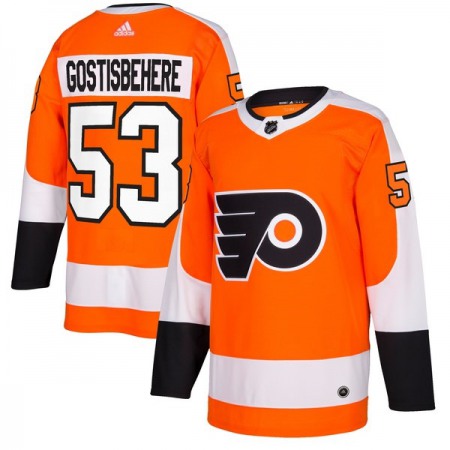 Men's Adidas Philadelphia Flyers #53 Shayne Gostisbehere Orange Stitched NHL Jersey