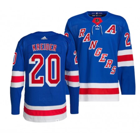 Men's New York Rangers #20 Chris Kreider Blue Stitched Jersey