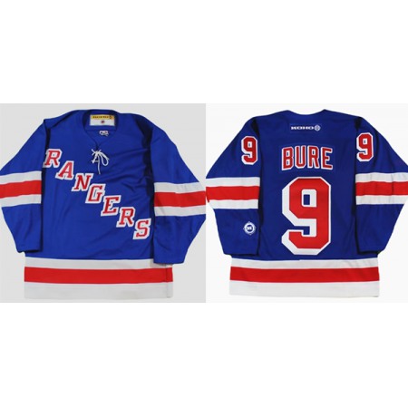 Men's New York Rangers #9 Pavel Bure Blue Stitched Jersey