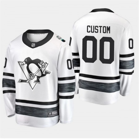 Men's Pittsburgh Penguins White Custom 2019 NHL All-Star White Stitched Jersey