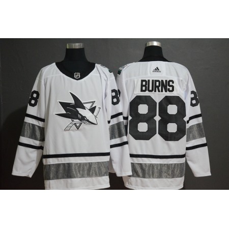 Men's San Jose Sharks #88 Brent Burns White 2019 NHL All-Star Game Jersey