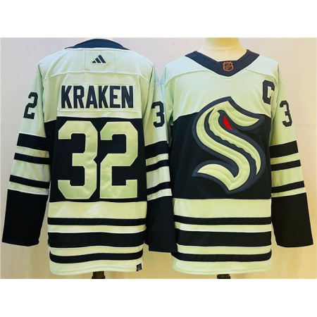 Men's Seattle Kraken #32 Kraken Ice Blue 2022-23 Reverse Retro Stitched Jersey