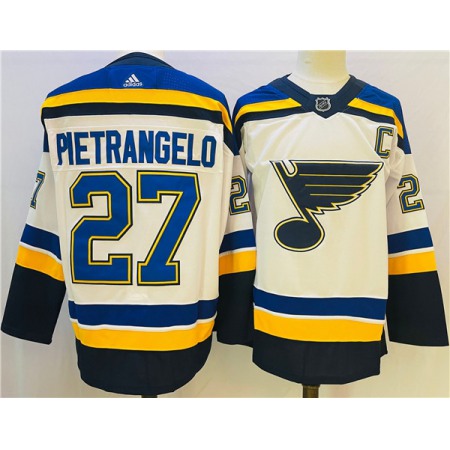 Men's St. Louis Blues #27 Alex Pietrangelo Cream Winter Classic Stitched Jersey