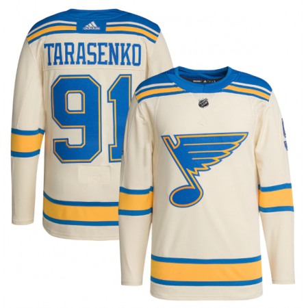 Men's St. Louis Blues #91 Vladimir Tarasenko Cream 2022 Winter Classic Stitched Jersey