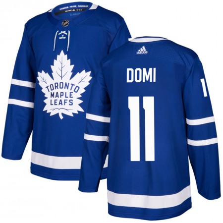 Men's Toronto Maple Leafs #11 Max Domi Blue Stitched Jersey