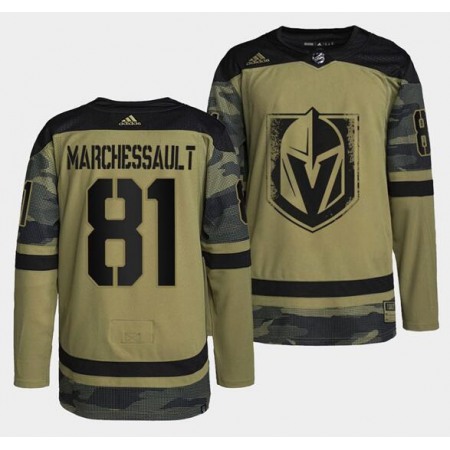 Men's Vegas Golden Knights Custom 2022 Camo Military Appreciation Night Stitched Jersey