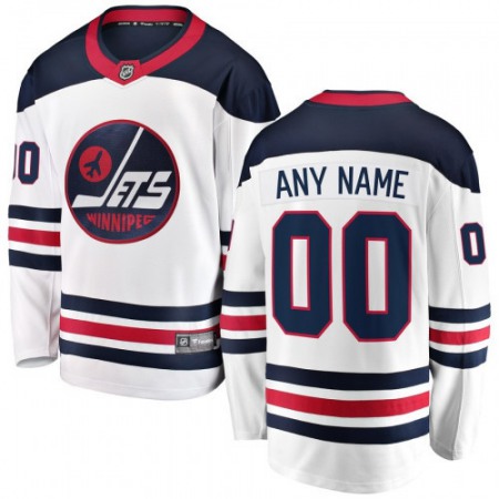 Men's Winnipeg Jets White Custom Name Number Size NHL Stitched Jersey