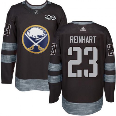 Sabres #23 Sam Reinhart Black 1917-2017 100th Anniversary Stitched NHL Jersey