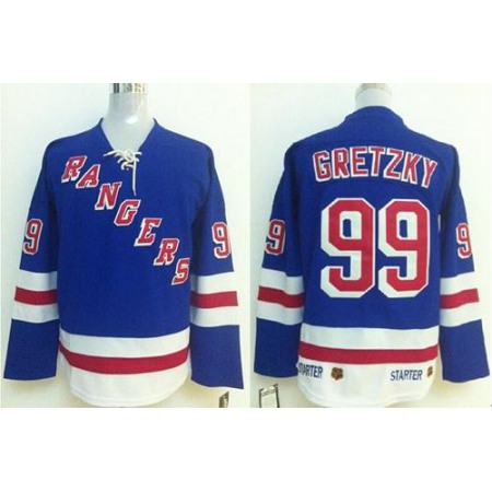 Rangers #99 Wayne Gretzky Blue Stitched NHL Jersey