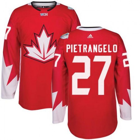 Team CA. #27 Alex Pietrangelo Red 2016 World Cup Stitched NHL Jersey