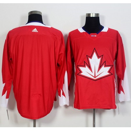 Team CA. Blank Red 2016 World Cup Stitched NHL Jersey