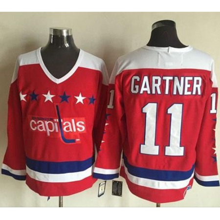 Capitals #11 Mike Gartner Red Alternate CCM Throwback Stitched NHL Jersey