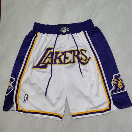 Los Angeles Lakers White Shorts