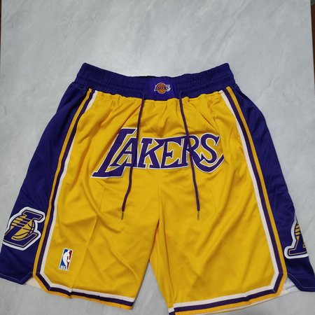 Los Angeles Lakers Yellow Shorts