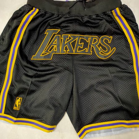 Los Angeles Lakers Black Shorts