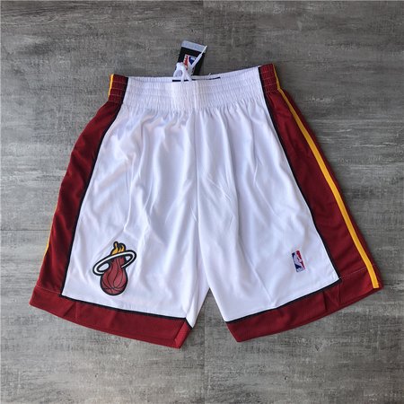 Miami Heat White Shorts