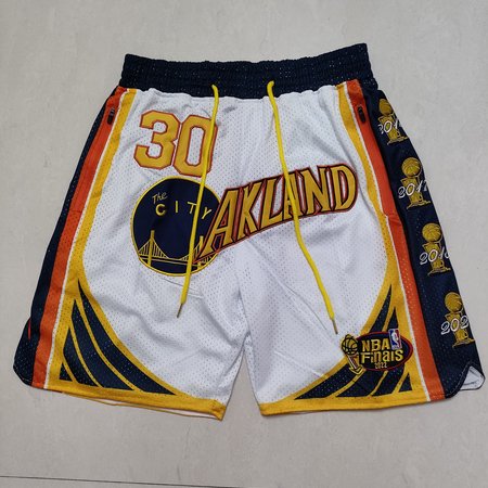 Golden State Warriors White Shorts